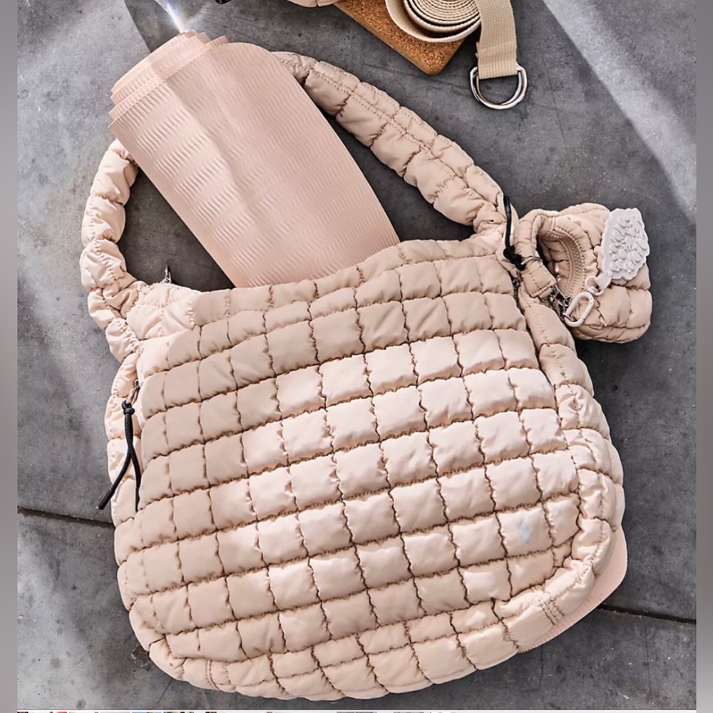 FP Movement by Free People Quilted Tan Bag